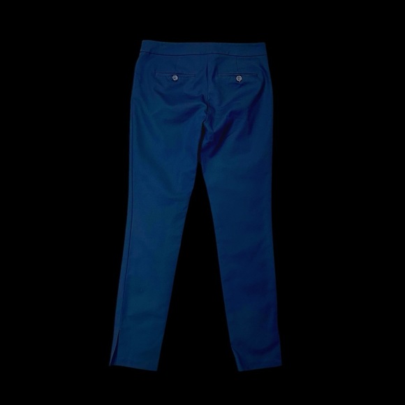 Club Monaco ‘Aveena’ Polished Zip-Pocket Side-Slit Pant in “Aviator Navy” Size 2 - Picture 11 of 16